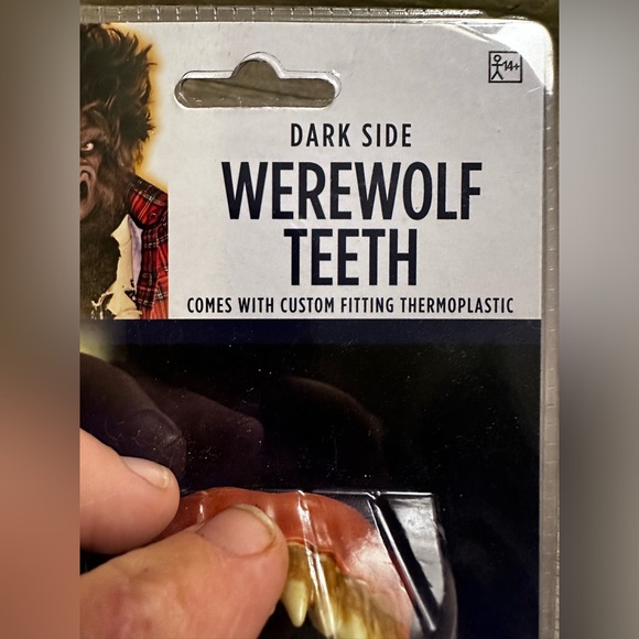 Dark Side Werewolf Teeth Costume Accessory Halloween Cosplay Brand New - Picture 5 of 7